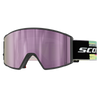 SCOTT React Skibrille – Black - Neon Yellow - AMP Lavender Chrome S3 – Ansicht 1