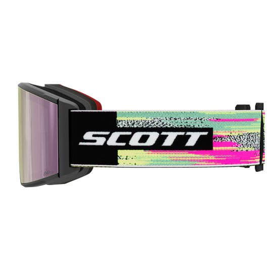 SCOTT React Skibrille – Black - Neon Yellow - AMP Lavender Chrome S3 – Ansicht 4