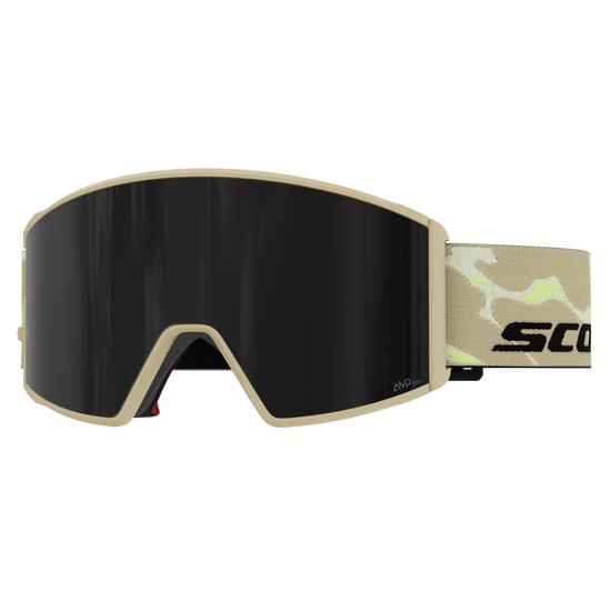 SCOTT React Skibrille – Mojave Beige - AMP Black Chrome S3 – Ansicht 1
