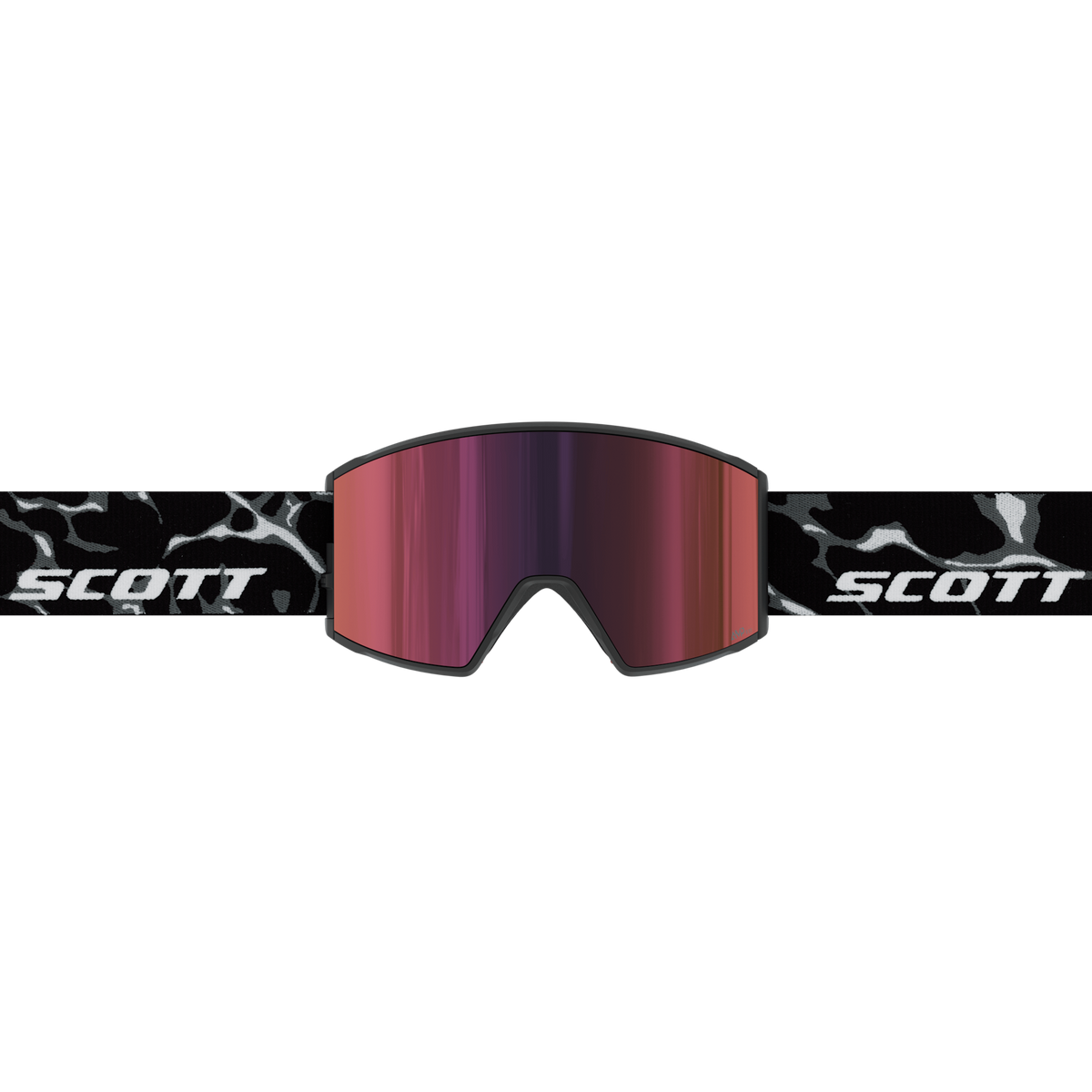 SCOTT React Skibrille – Granite Black - White - AMP Red Chrome S3 – Ansicht 2