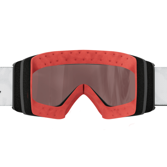 SCOTT React Skibrille – Granite Black - White - AMP Red Chrome S3 – Ansicht 5
