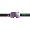 Scott REACT GOGGLE - Black - Aurora Green - Enhancer Teal Chrome One Size Brillen - PeakStyle