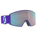 Scott REACT GOGGLE - Deep Purple - Enhancer Aqua Chrome One Size Brillen - PeakStyle