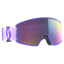 Scott REACT GOGGLE - Lavender Purple - Enhancer Teal Chrome One Size Brillen - PeakStyle