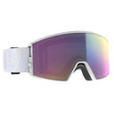 Scott REACT GOGGLE - Mineral White - Enhancer Teal Chrome One Size Brillen - PeakStyle