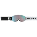 Scott REACT GOGGLE - Team White - Black - Enhancer Aqua Chrome One Size Brillen - PeakStyle