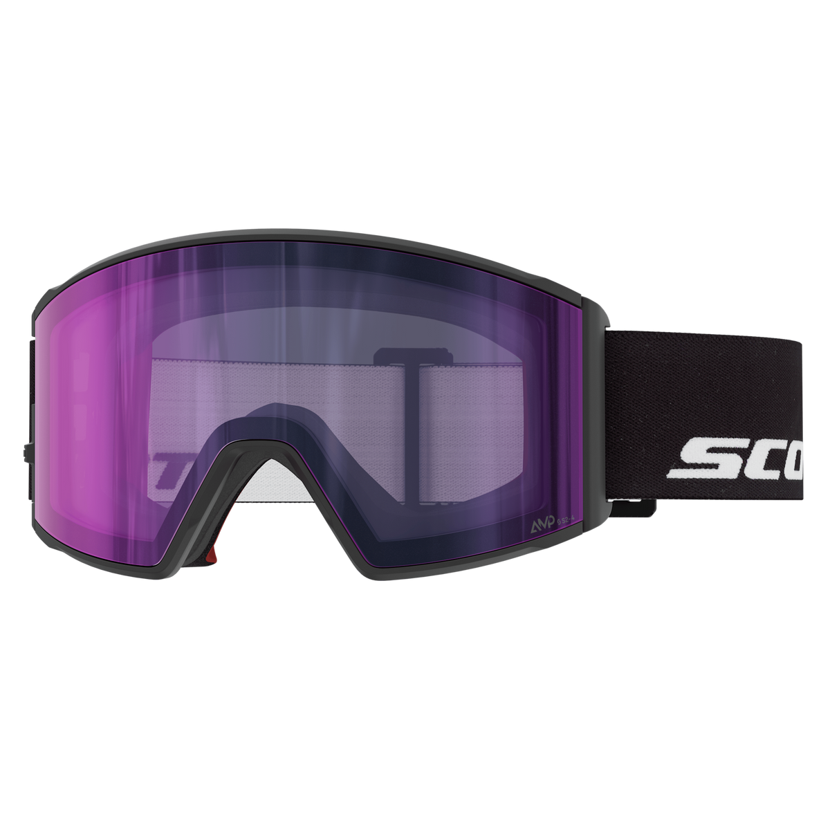 SCOTT React Light Sensitive Skibrille in Black mit AMP LS Blue Chrome Scheibe