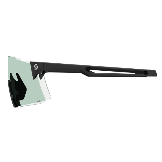 SCOTT Stride Sonnenbrille Black - AMP Green S1 – Schrägansicht