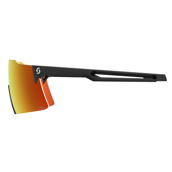 SCOTT Stride Sonnenbrille Black - AMP Red Chrome S3 – Schrägansicht