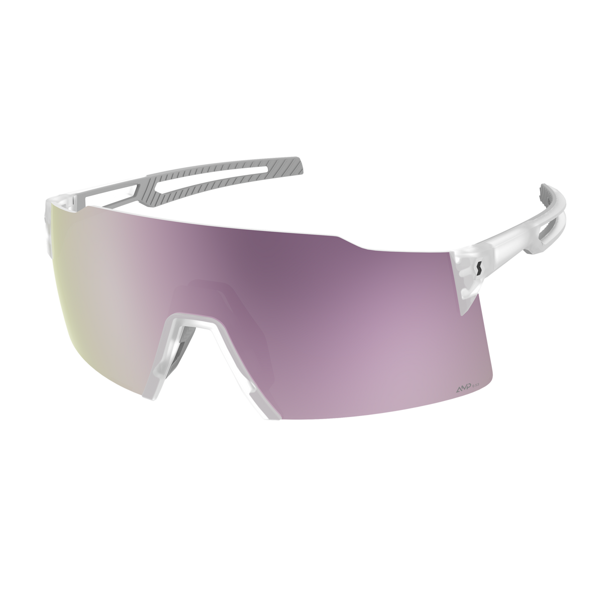 SCOTT Stride Sonnenbrille Translucent - AMP Lavender Chrome S3 – Frontansicht