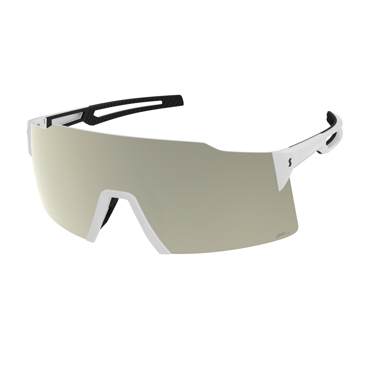 SCOTT Stride Sonnenbrille White - AMP White Chrome S2 – Frontansicht