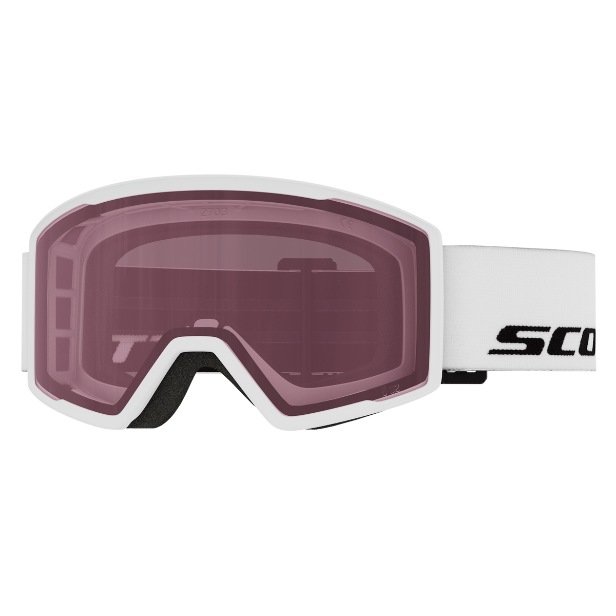 SCOTT Trace Skibrille White - Rose S2 – Ansicht 1
