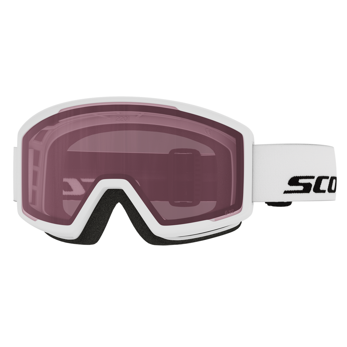 SCOTT Trace Compact Skibrille White - Rose S2 – Ansicht 1