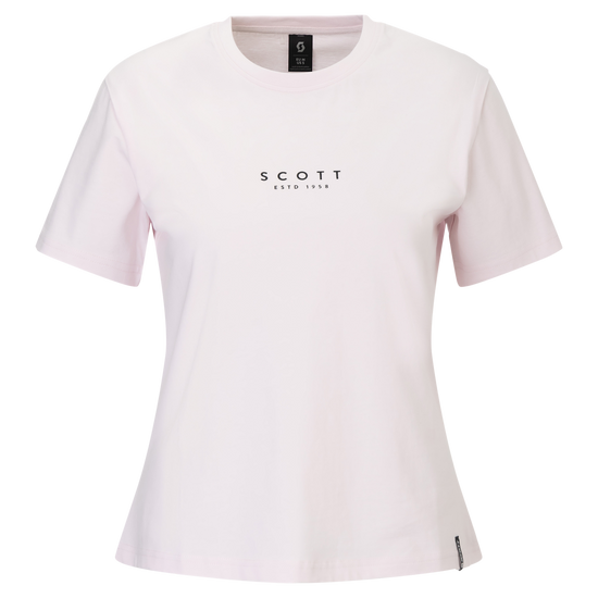 SCOTT Typo Kurzarmshirt Damen - Bliss Pink