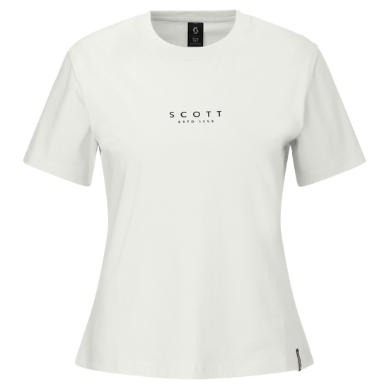 SCOTT Typo Kurzarmshirt Damen - White