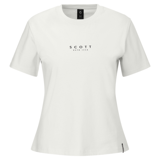 SCOTT Typo Kurzarmshirt Damen - White
