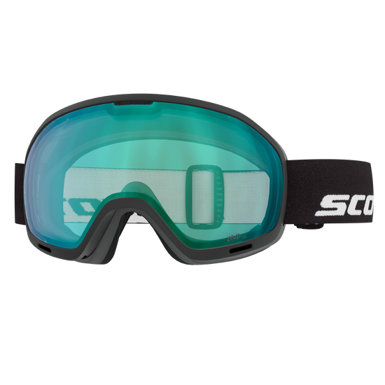 SCOTT Unlimited II OTG Skibrille Black - AMP Aurora Green Chrome S1
