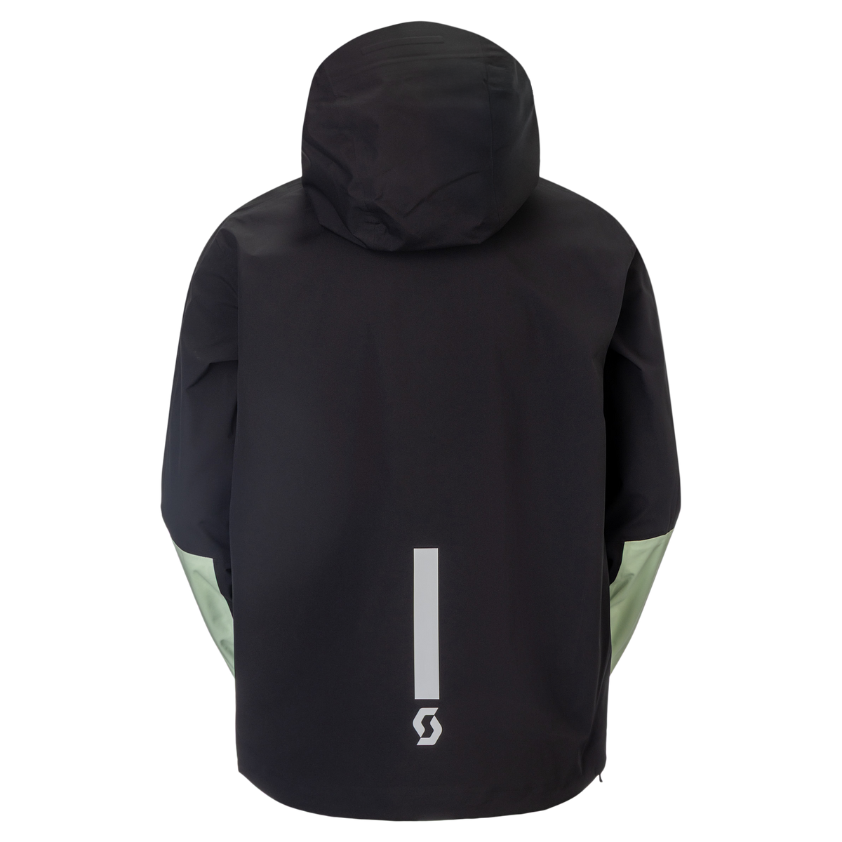 SCOTT Vertic Pro 3L wasserdichte Jacke Herren - Black - Vapour Green Rückansicht