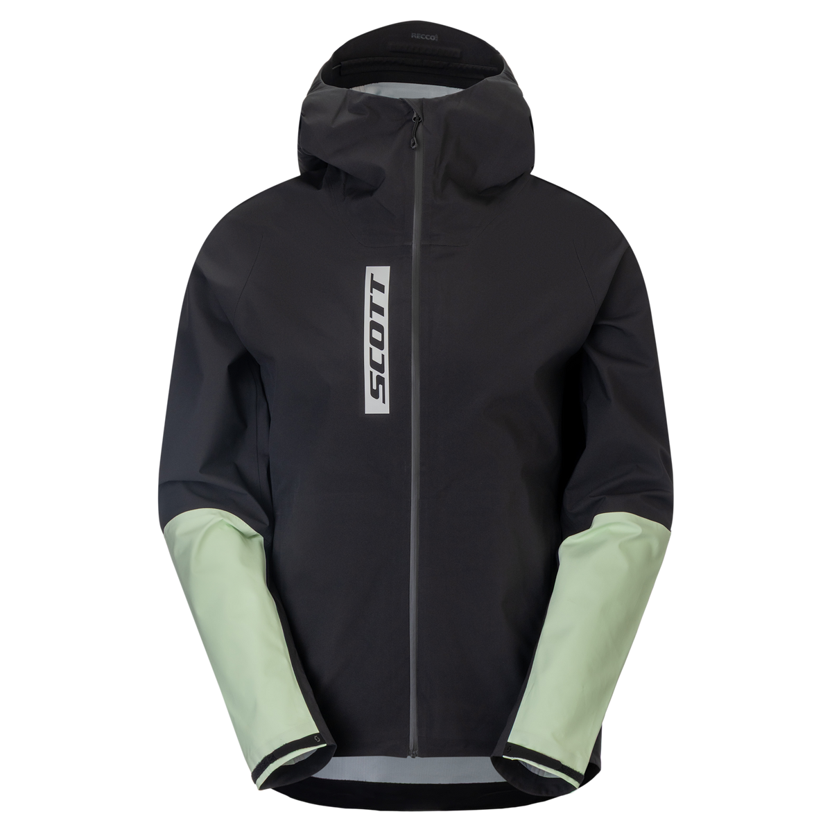 SCOTT Vertic Pro 3L wasserdichte Jacke Herren - Black - Vapour Green