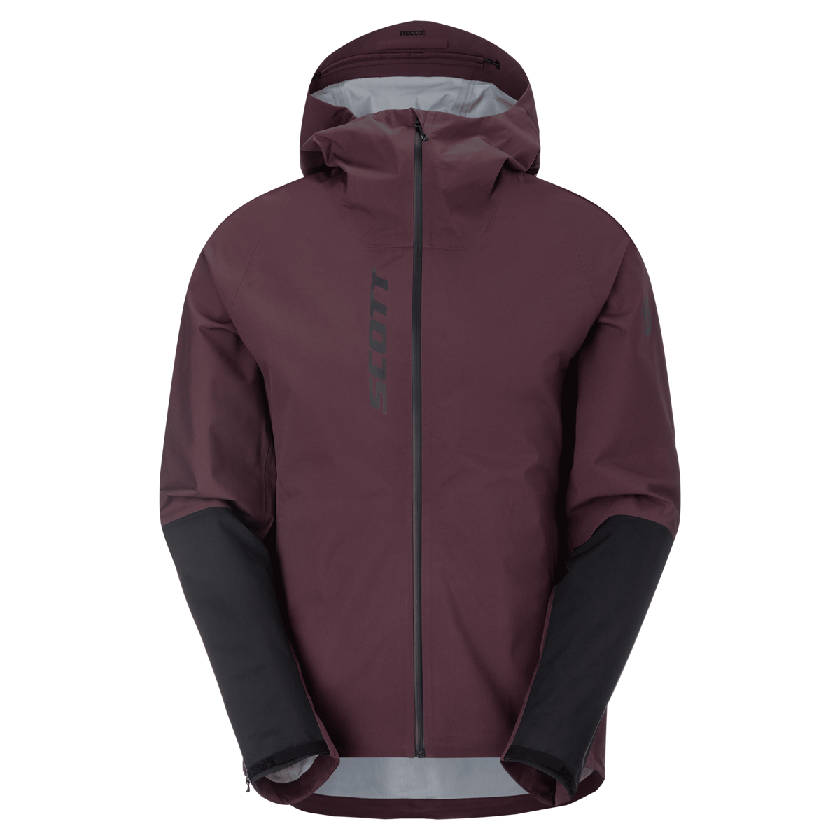 SCOTT Vertic Pro 3L wasserdichte Jacke Herren - Cocoa Red - Black