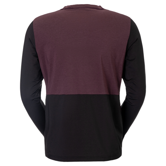 SCOTT Vertic Pro Mid Langarmshirt Herren Cocoa Red - Black Rückansicht
