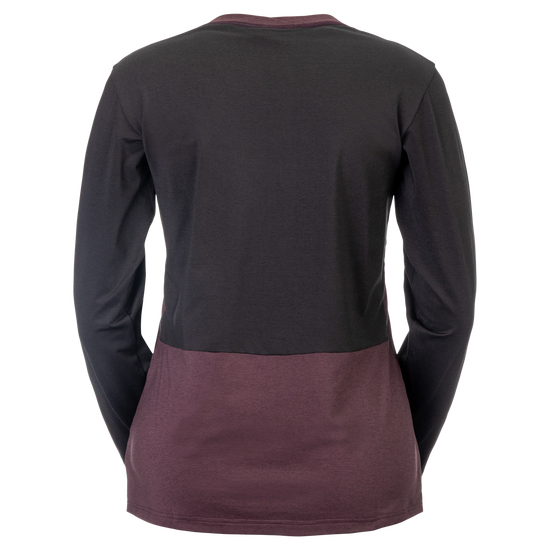 SCOTT Vertic Pro Mid Langarmshirt Damen Cocoa Red - Black Rückansicht