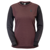 SCOTT Vertic Pro Mid Langarmshirt Damen Cocoa Red - Black Vorderansicht