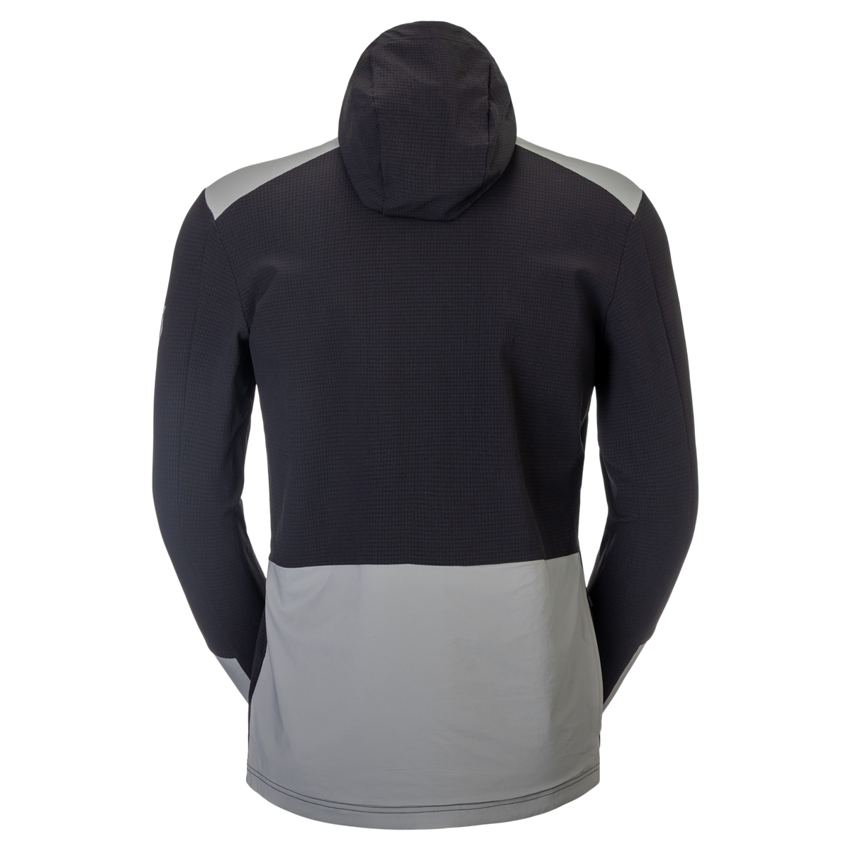 SCOTT Vertic Pro Warm Fahrrad-Hoodie Herren Black - Fog Blue Rückansicht