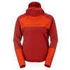SCOTT Vertic Pro Warm Fahrrad-Hoodie Damen Toasted Red - Turbo Red Vorderansicht