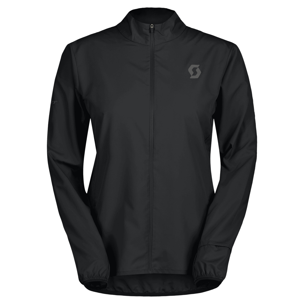 SCOTT Endurance Tech Windbreaker Damenjacke – Black – Vorderansicht