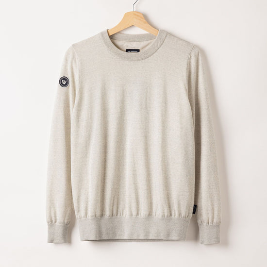 Nelly Crew WP – Light Grey Melange – Kleiderbügelaufnahme