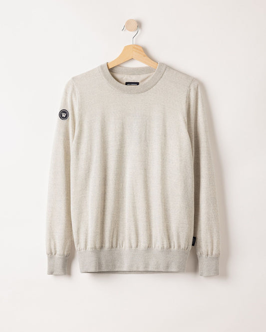 Nelly Crew WP – Light Grey Melange – Kleiderbügelaufnahme