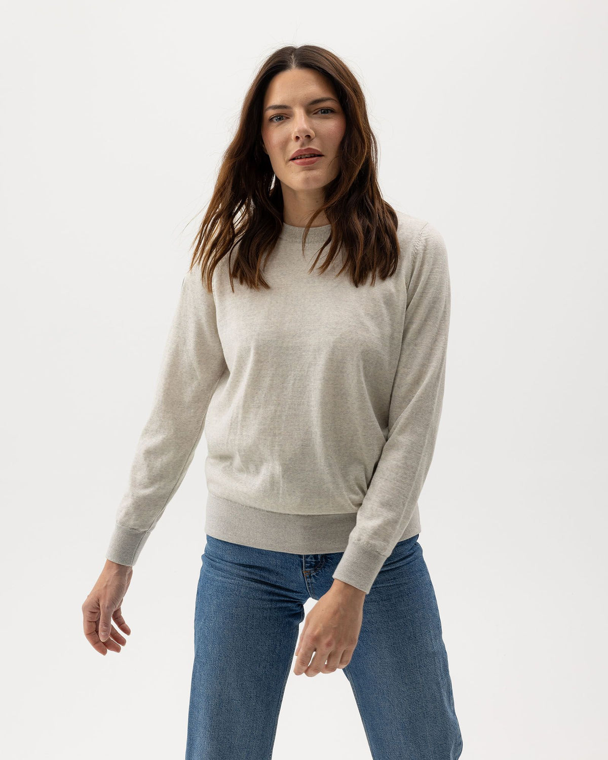 Nelly Crew WP – Light Grey Melange – Herstelleransicht