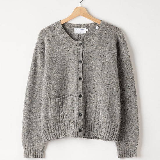 Magda Cardigan – Grey Melange– Kleiderbügelaufnahme