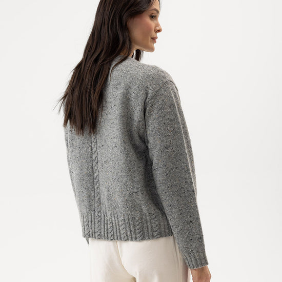 Magda Cardigan – Grey Melange– Herstelleransicht