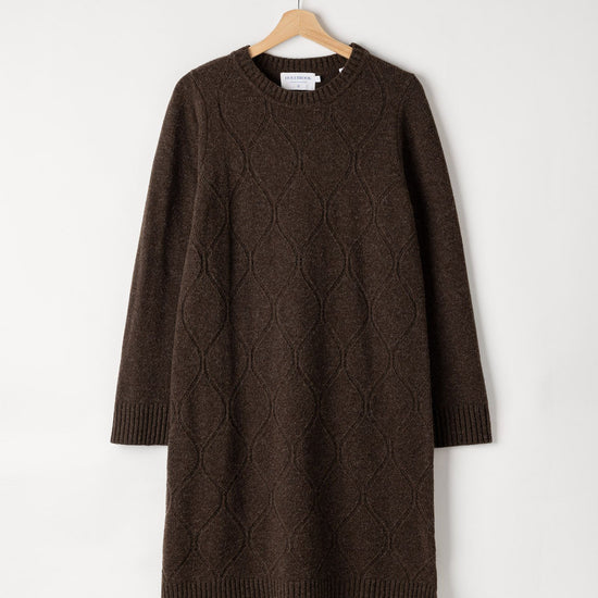 Carro Dress – Brown Melange – Kleiderbügelaufnahme