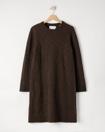 Carro Dress – Brown Melange – Kleiderbügelaufnahme