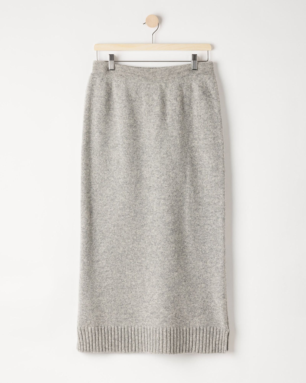 Betty Long Skirt – Grey – Kleiderbügelaufnahme