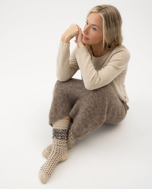 Sundborn Raggsocka – Oyster - Brown – Herstelleransicht