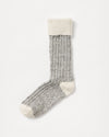 Brommö raggsocka – Grey Melange - Off White – Packshot