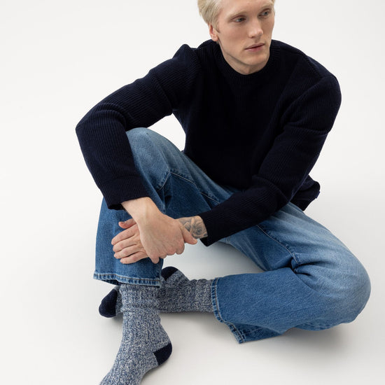 Brommö raggsocka – Denim Melange - Navy – Herstelleransicht